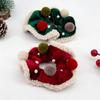 Seasonal Plush Hair Bands Comfortable Hair Scrunchies with Christmas Cheer Festive Hair Decorations for Women