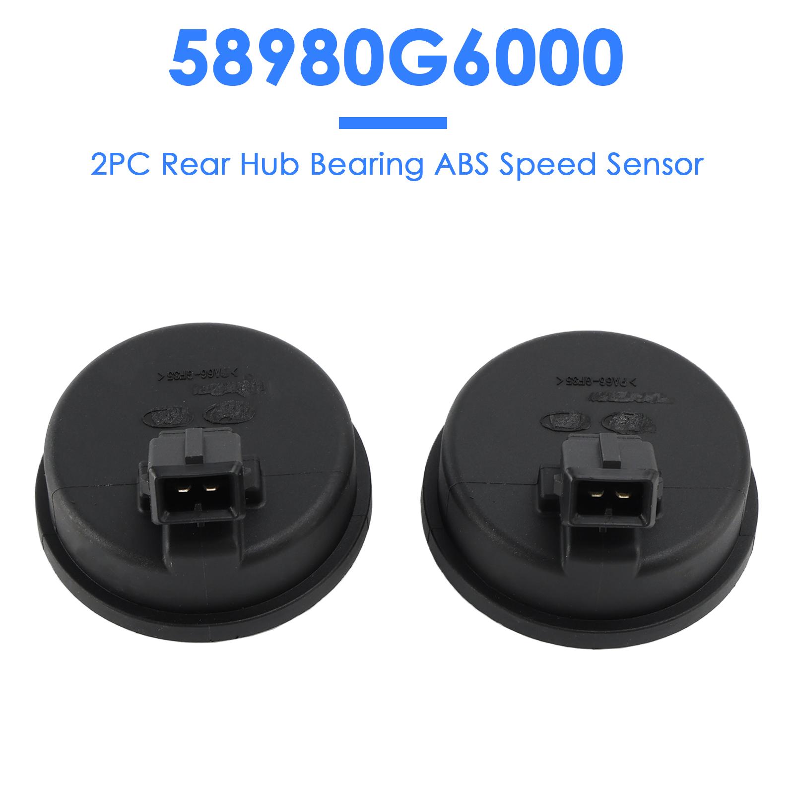 2PC Rear Hub Bearing ABS Speed Sensor for Kia Picanto Moring 2017-20 58980G6000