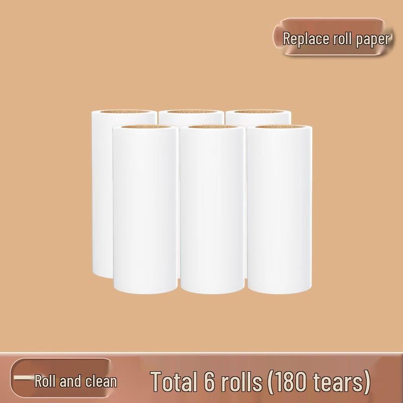 

Portable Donut Lint Roller with Tearable Refill - Compact On-the-Go Lint and Hair Remover