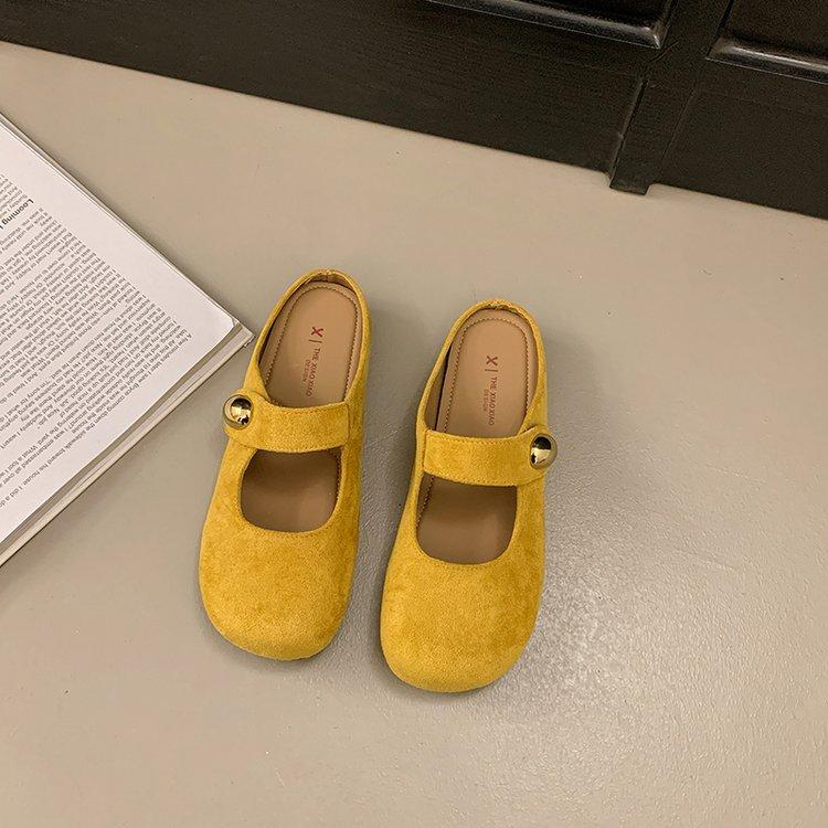 Baotou half slippers women wear flat bottom pregnant women lazy one pedal summer 2025 new skirt Muller cool slippers