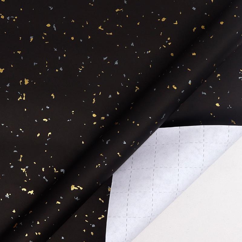 High-End Gold Foil White Kraft Paper Roll, 80g, 10m - Perfect for Birthday Gift Wrapping in Rich Colors