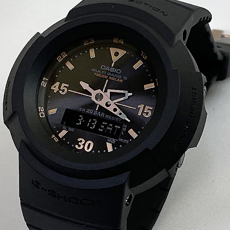 Casio G-Shock Classic Series 200M Waterproof Quartz Movement Resin Strap Men watches Black AWG-M520G-1A9