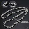 925 Silver Arabesque Pattern Necklace Arabesque Paper Chain Width 4mm Silver Metal Hypoallergenic [silver KYASYA] Men's (50cm)