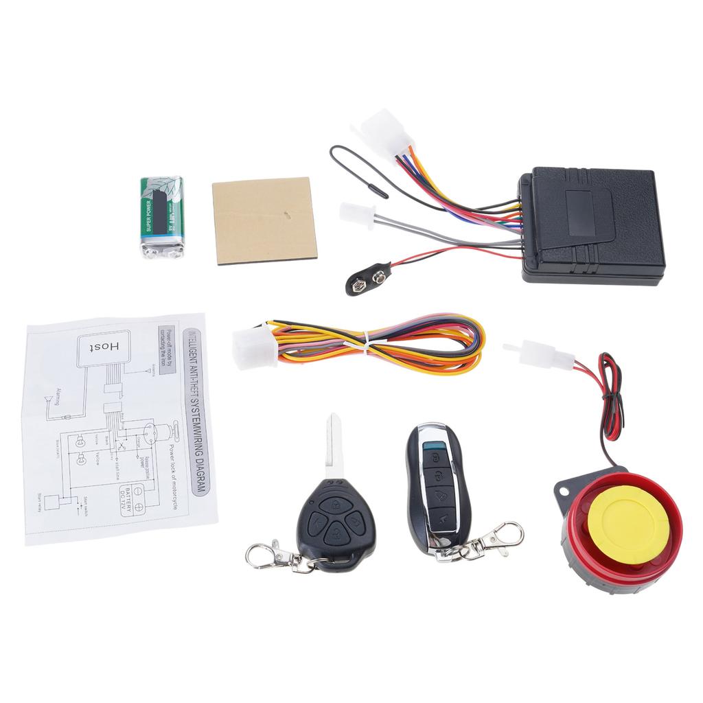 Universal Motorcycle Alarm Anti Theft Protection High Sensitivity Sensor Waterproof ABS Bicycles Alarm System