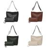 Pu Material Tote Bag For Women Large Capacity Crossbody Purse With Zipper Closure