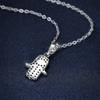 Fatima's Hand Palms Full Diamond Blue Eyes Necklace Full Diamond Pendant Design Sense Clavicle Chain Trendy Jewelry