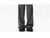 Unisex Dark Grey Paratrooper Pants - Spring/Autumn Loose Fit, Pleated, Wide-Leg Trend
