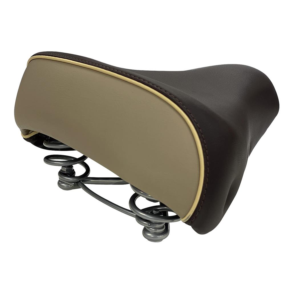 NOGUCHI Large Studded Terry Dark Saddle, Brown/Beige