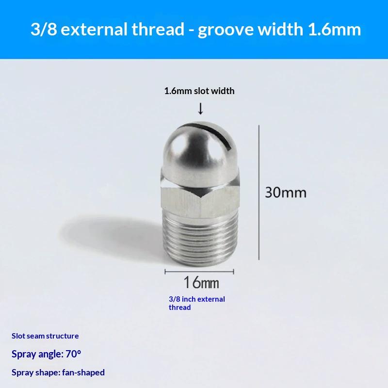 Hot Flat Fan Spray Nozzle BHC Air Knife Blowing Wind Nozzle 1/8'' 1/2'' Slot Cleaning High Pressure For Industrial Dust Removal