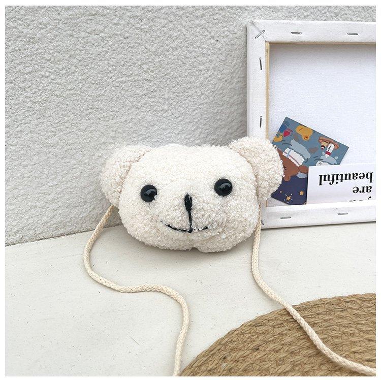 Teddy Animal Plush Bear Handbag For Girls Soft And Lightweight With Adorable Style Cartoon