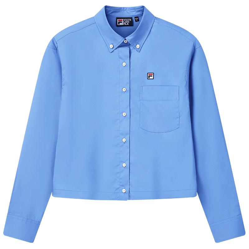 FILA Women s Woven Long-Sleeve Button-Down Shirt M