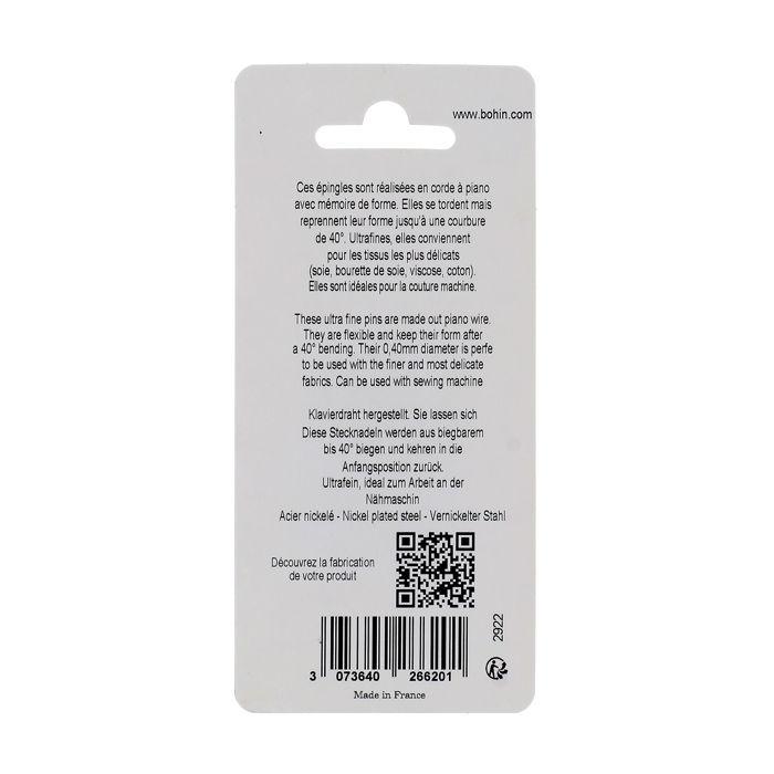 EPINGLE TETE VERRE.ULTRA 36X0.40MM ASSORTIMENT. 7G (Boite de 5)