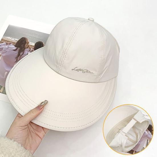 Women Baseball Hat Extended Brim Sun Protection UPF Quick-Dry Adjustable Fit Outdoor Baseball Cap Travel Riding Hat