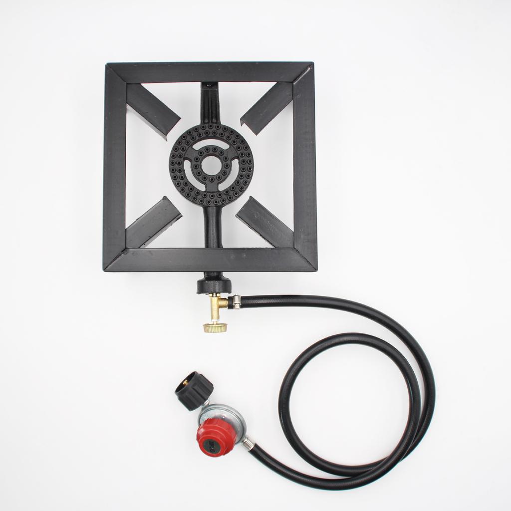 8000W Gas Stove Fireplace with Bracket Cast Iron Stove High-power Propane Gas Stove Available in North American Outdoor Gardens