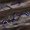Live Bait Hook 10Pcs Metal Classic Double Fishing Hooks, High Carbon Steel Hooks with Earthworm Barbs, Sharp Open Shank Anti-Escape for Freshwater