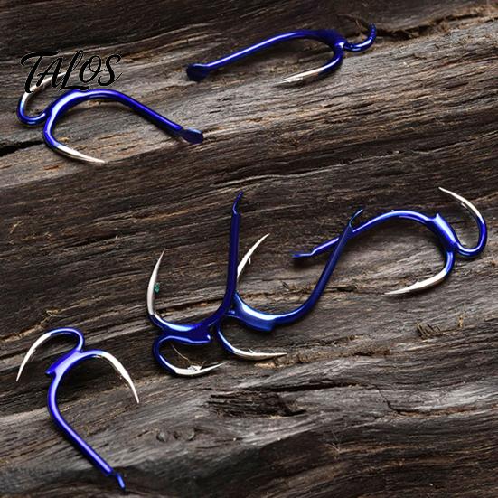Live Bait Hook 10Pcs Metal Classic Double Fishing Hooks, High Carbon Steel Hooks with Earthworm Barbs, Sharp Open Shank Anti-Escape for Freshwater