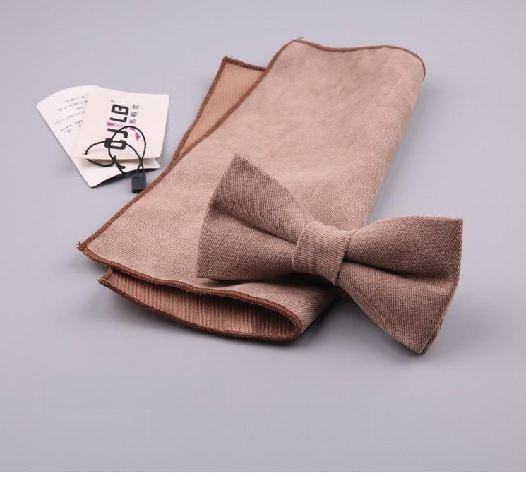Cotton Bow Tie Set For Men Women Elegant Formal Accessories Gift For Adults