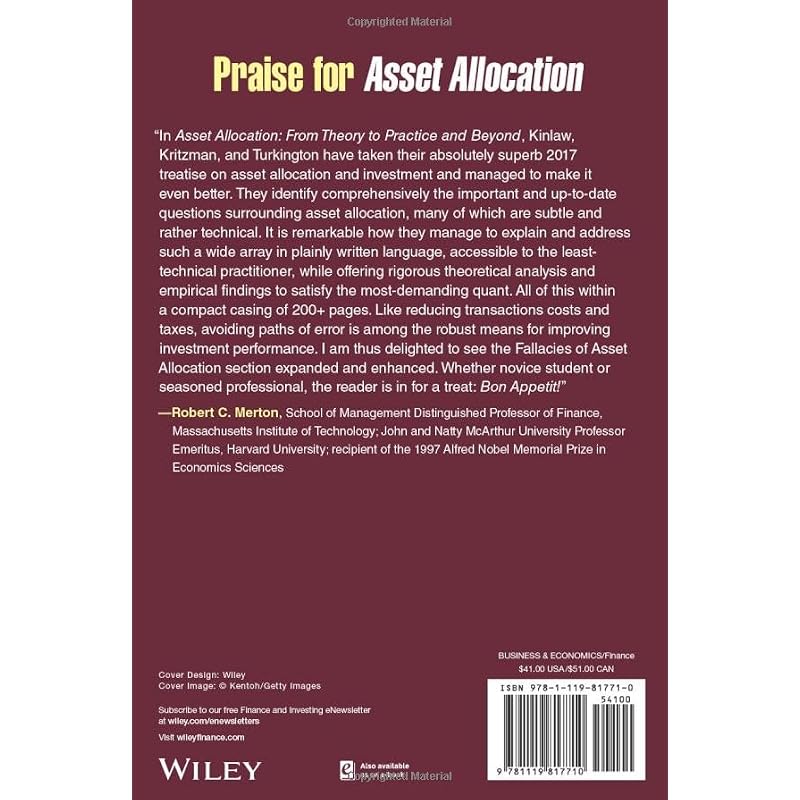 Asset Allocation: From Theory to Practice and Beyond (Wiley Finance)