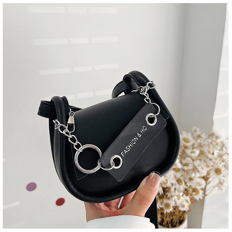 Modische Satteltasche Street Style PU-Leder Kleine Umhängetasche Für Damen 2023 Neu Sommer Lässig Einzelne Umhängetasche