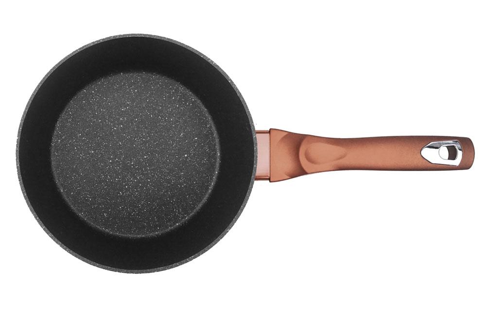 Zestaw 3 patelni z powłoką granitowąch 20/24/28cm BERLINGER HAUS Metallic Line Rosegold BH-1279-Nf