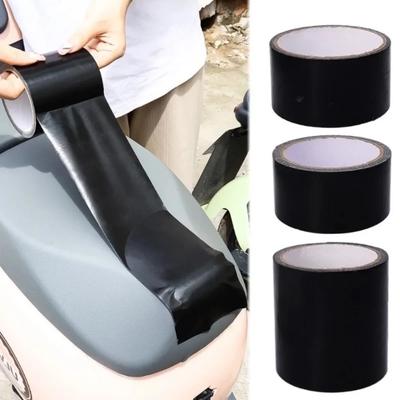 Cinta de Tela de Cuero Negra de 5M Reparación de Cojines de Asiento de Vehículos Eléctricos Sillas Sofás Relleno de Grietas en Cuero Parche de Cinta para Agujeros de Sofá