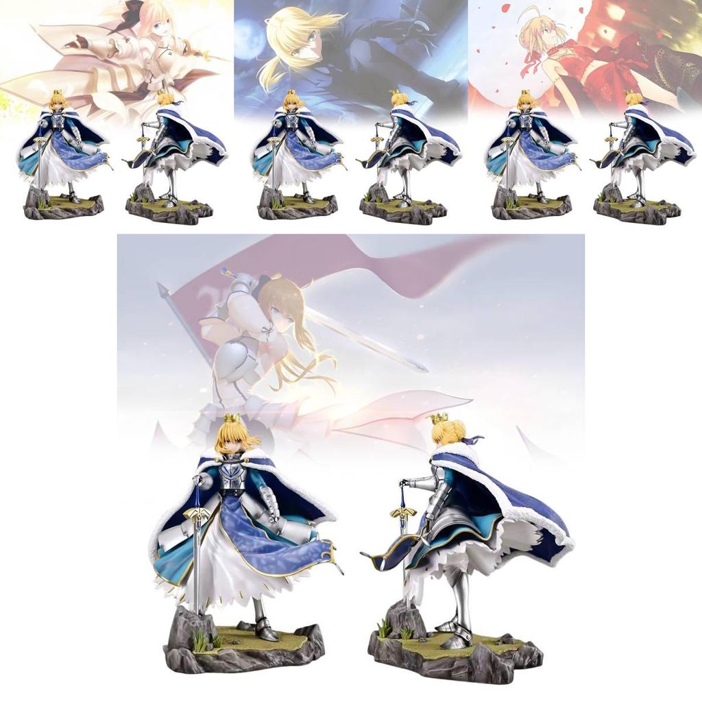 Atemberaubende Fate Altria Pendragon Sammlerfigur mit beeindruckender 27 cm Höhe in Blau