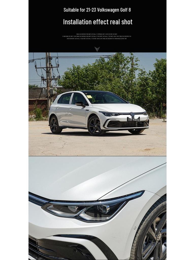 Volkswagen Golf 8 Headlight Lens Cover (2021-2023) - Rear Shell Replacement