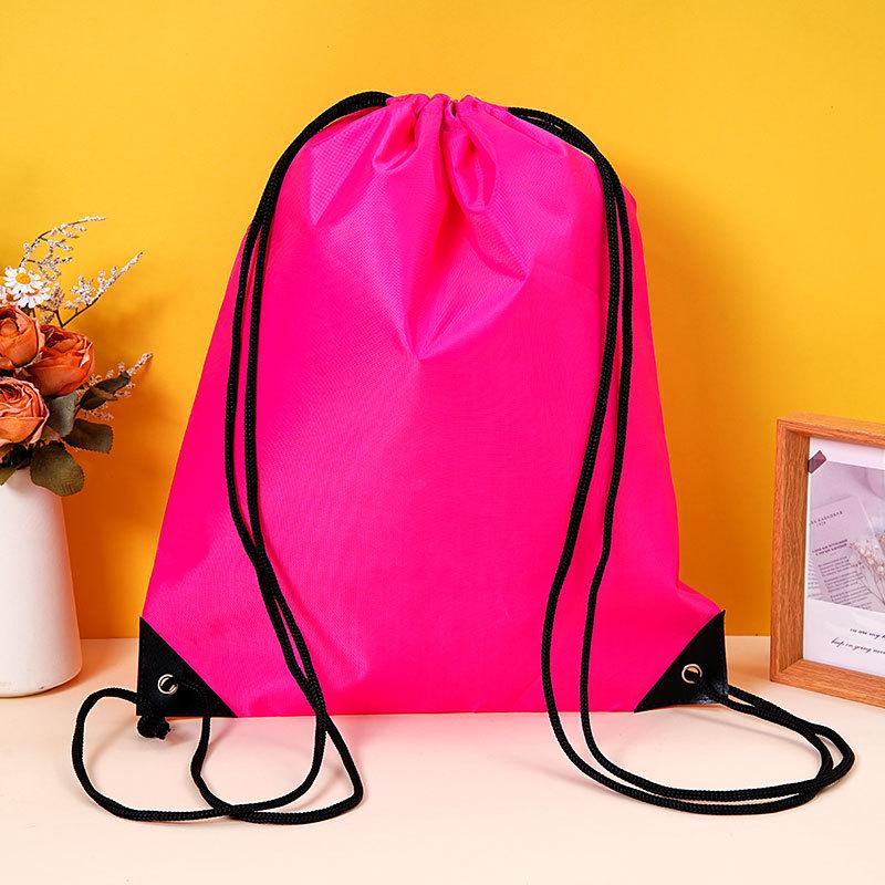 Waterproof 210D Oxford Polyester Sports Drawstring Bag