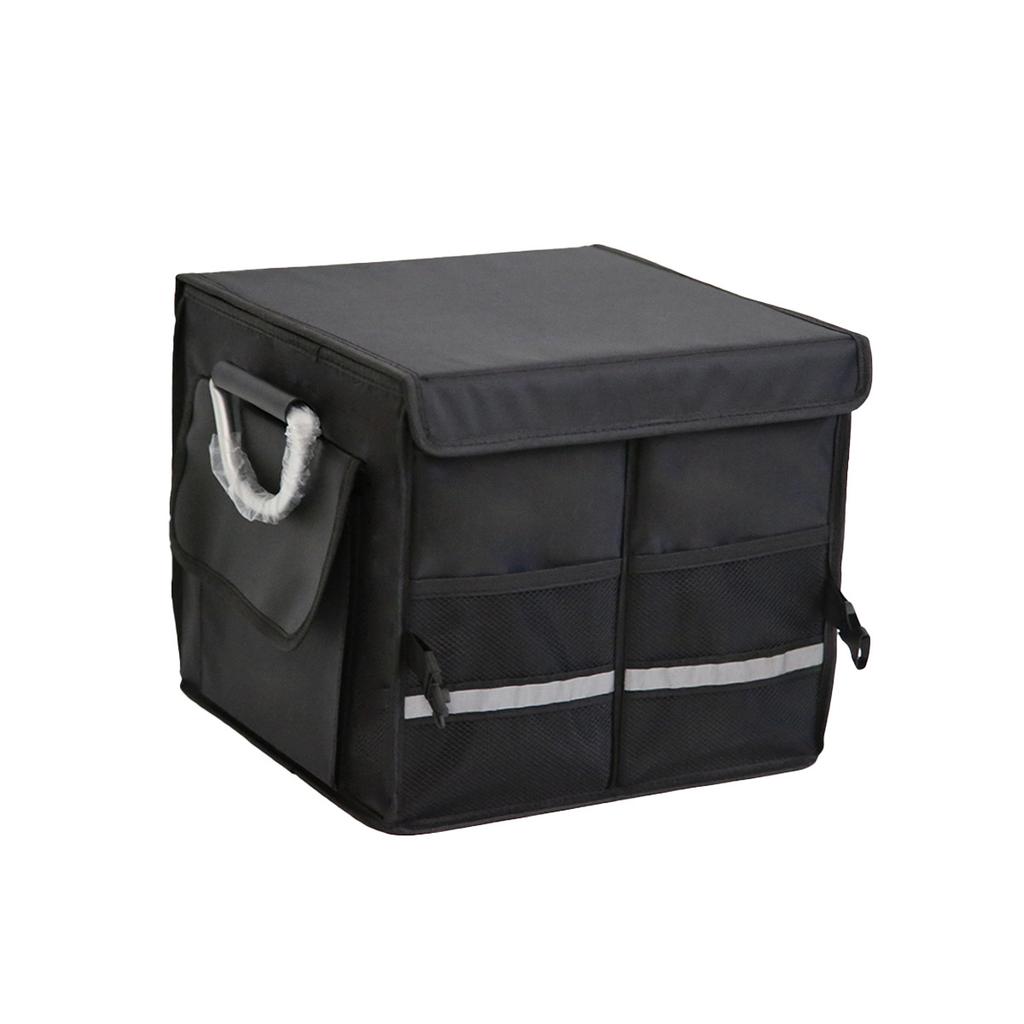 110L Large-Capacity Foldable Trunk Storage Box Waterproof Oxford Cloth Car Organizer for Camping/Fishing Easy to Carry