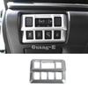 For SUBARU XV 2018     Car ABS Matte Front Headlight Light Switch Button Inner Trim Frame Lamp Panel Hoods 1pcs