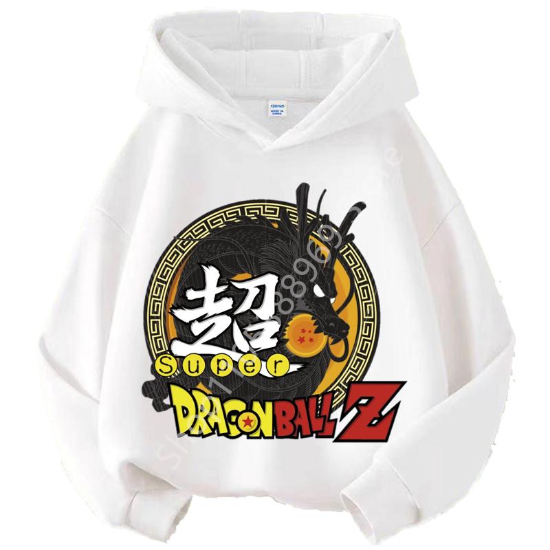 Dragon Ball Chibi Characters Kids Hoodie 100-160 Size 3-12 Years Boys Casual Sporty Children's Sweatshirt