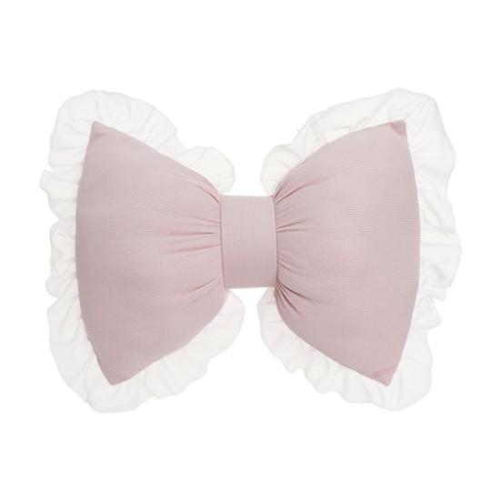 Bow-shaped Pillow Ruffle Lace Decor Fluffy PP Cotton Filling Holiday Adds Elegance And