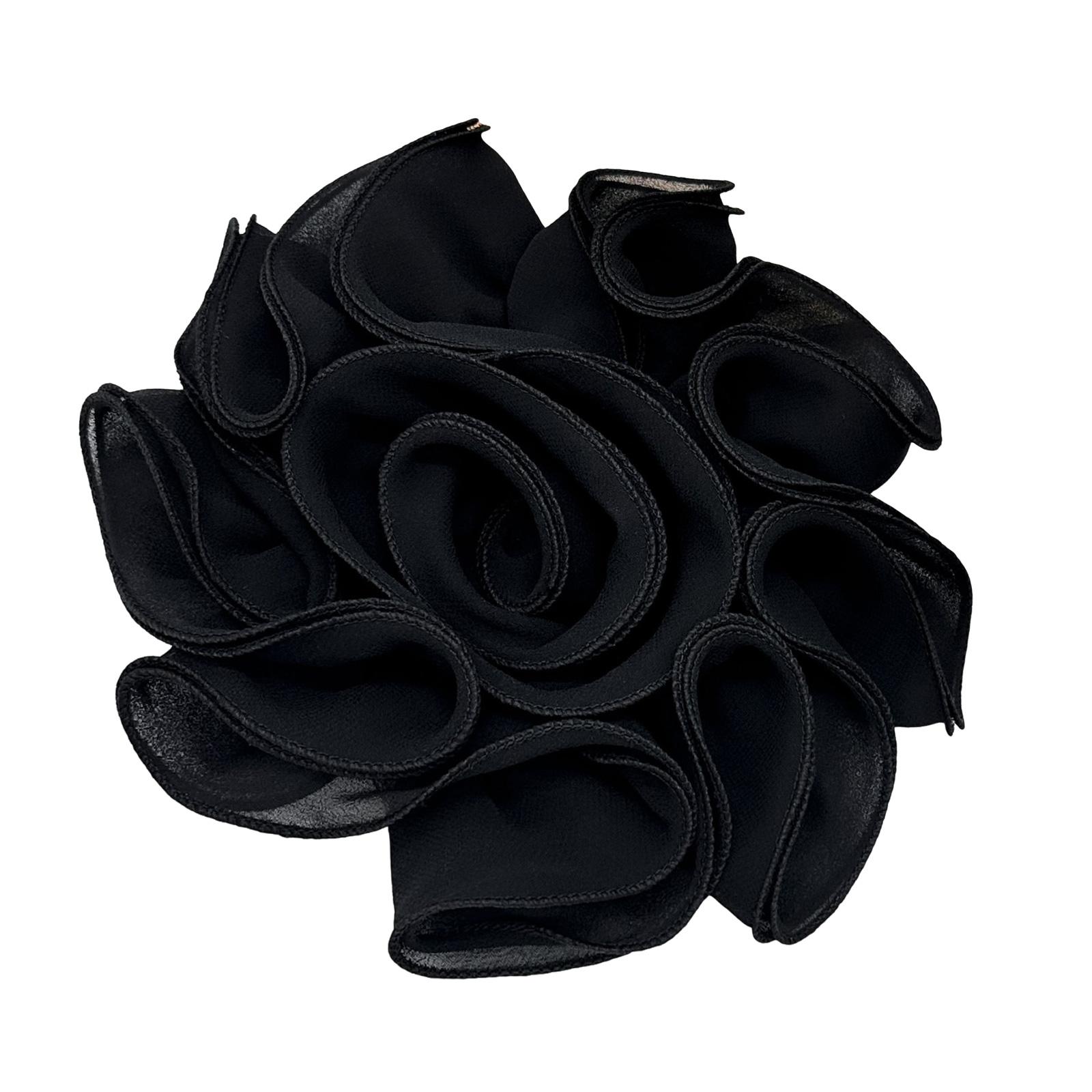 

Елегантна 3D квіткова нашивка Весільна аплікація М яка мода Вінтажні квіткові брошки для весільних суконь та вечірніх суконь чорний