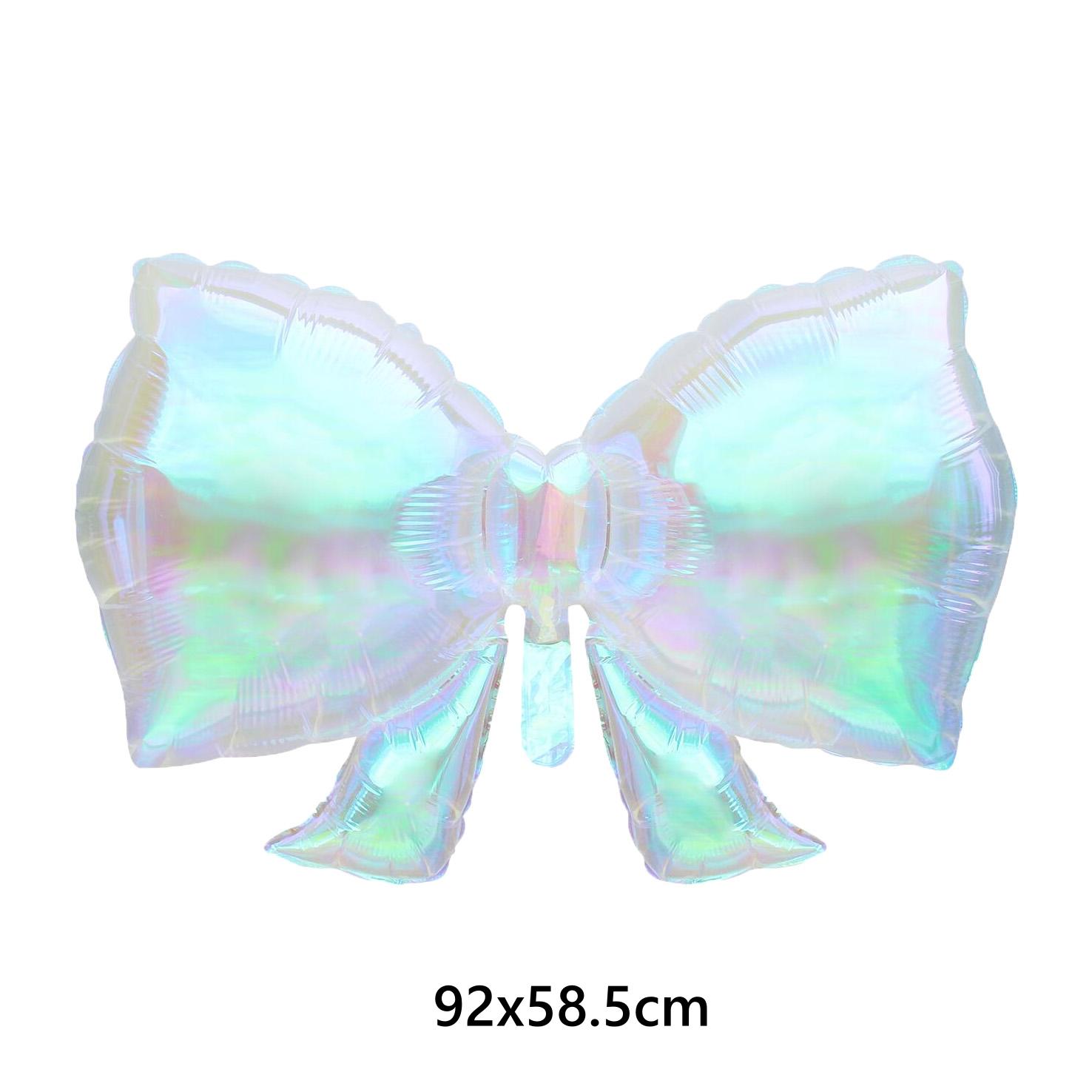 

1pc/3pcs rainbow transparent bow balloons, wedding, gender reveal, baby shower, birthday party, Valentine s Day, anniversary, Other