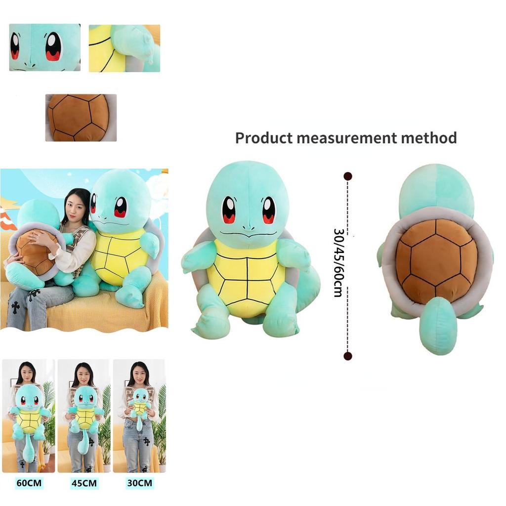 Pokemon Squirtle Plush Toy Doll Soft And Skin Friendly Perfect Anime Gift For Kids 11/17/23in Big Size!