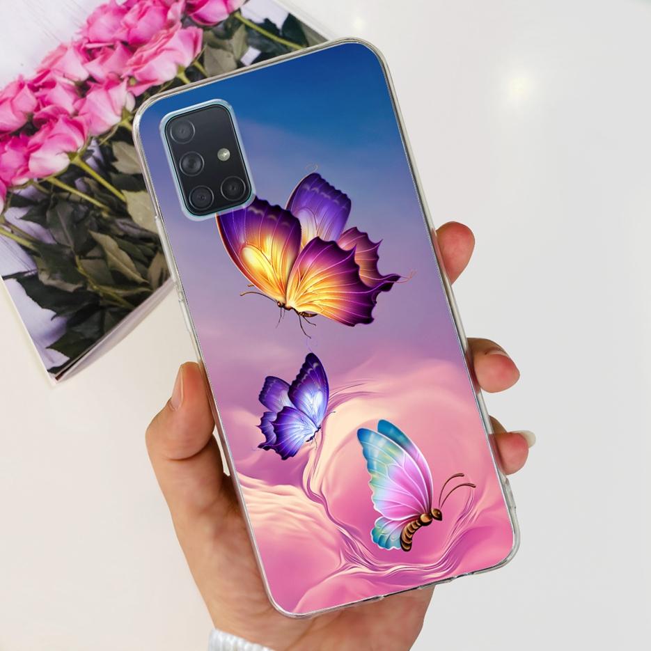 Custodia per Samsung Galaxy A31 A41 A51 A71 Custodia Dipinta Moda Carina Custodia Morbida in TPU per Samsung A31 A41 Galaxy A51 A71 Bumper