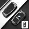 BBKT7 Zinc Alloy Leather Car Smart Key Case Cover for BMW 1 3 5 7 Series X1 X3 X4 X5 F10 F15 F16 F20 F30 F18 F25 M3 M4 E34 Sticker
