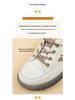 Women's White Leather Slip-On Sneakers - Spring/Autumn, Soft Sole, Butterfly Design, Casual Flats, Plus Sizes Available