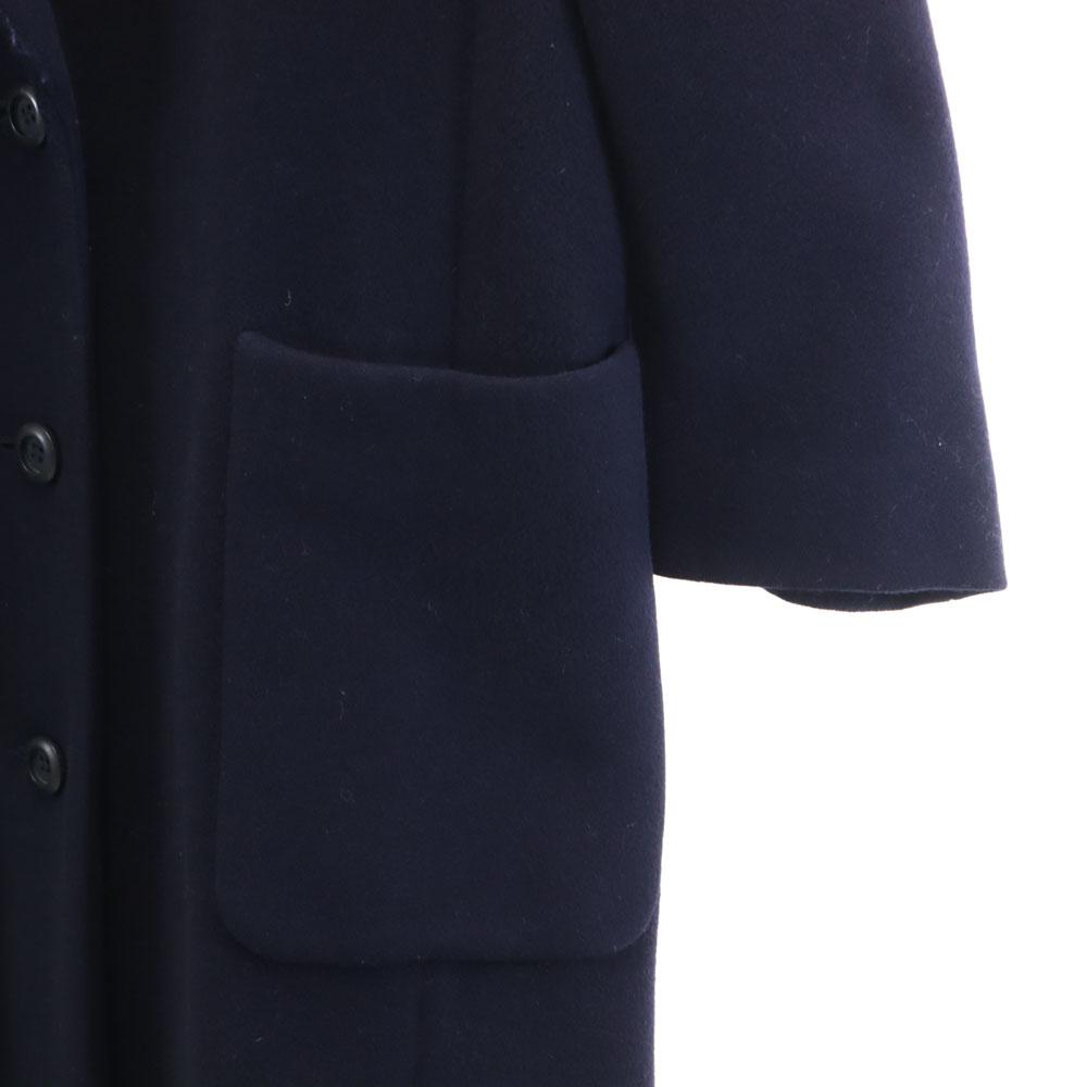 YVES SAINT LAURENT 90s Old Melton Chester coat M Navy Women Used