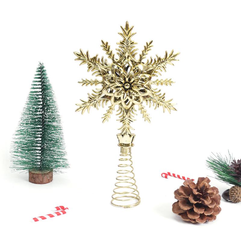 Gold Glitter Christmas Tree Top Iron Star Christmas Decorations For Home Xmas Tree Ornaments Navidad New Year 2024 Natal Noel