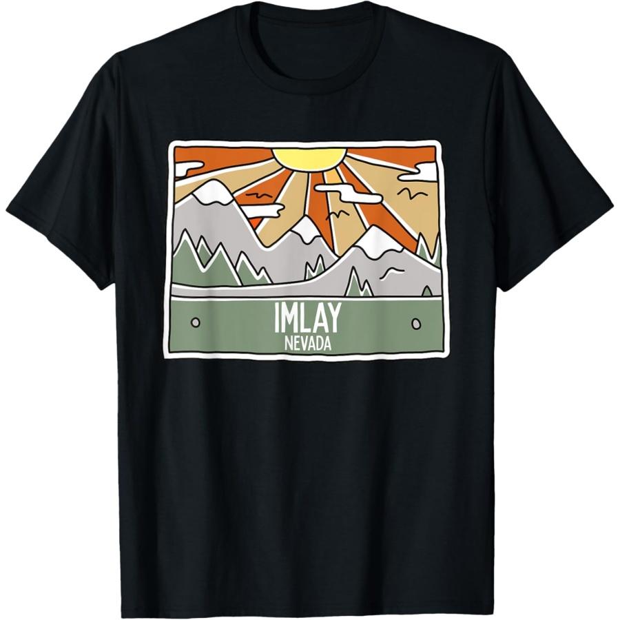 Imlay Nevada Mountains Sunshine NV Trip Souvenir T-Shirt XXXXXL чёрный