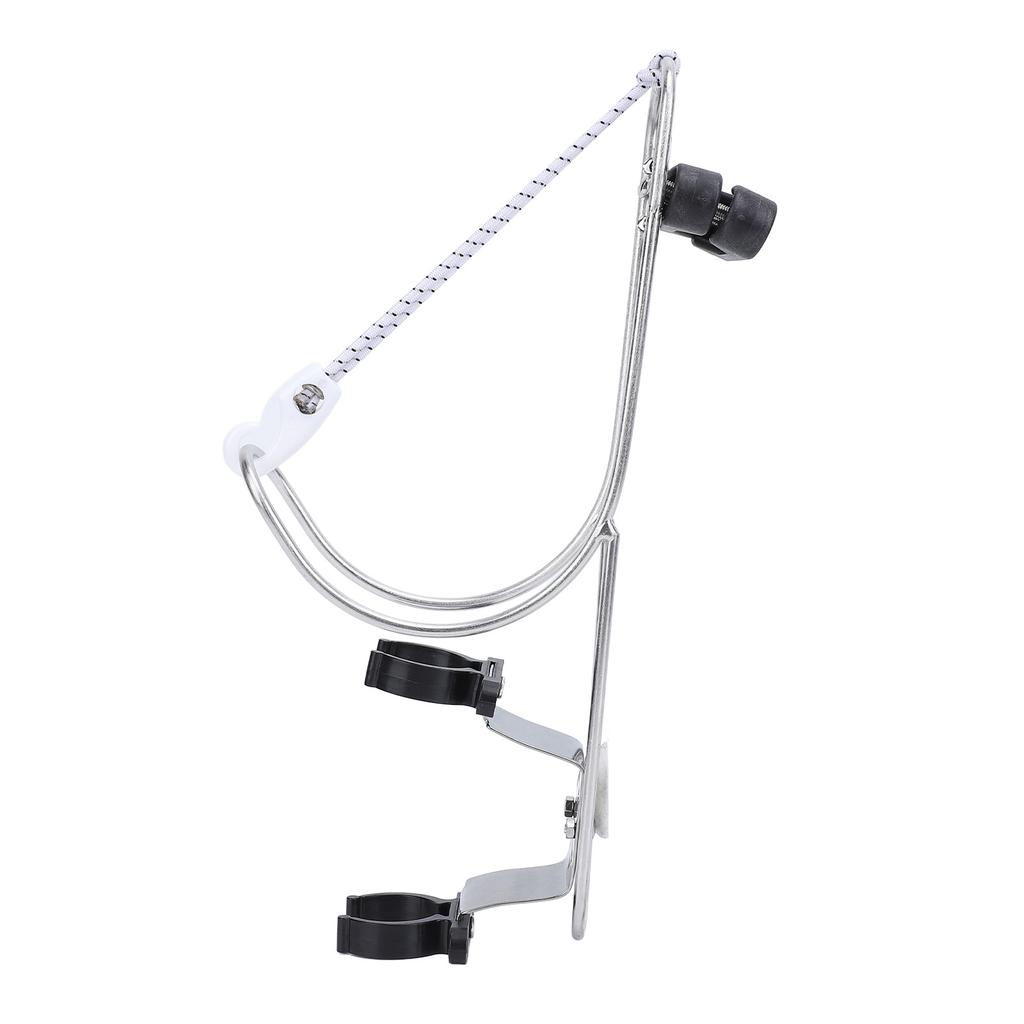 Life Buoy Ring Holder Stainless Steel Marine Horseshoe Bracket Polished Lifebuoy Ring Bracket for 22 To 25mm Rail