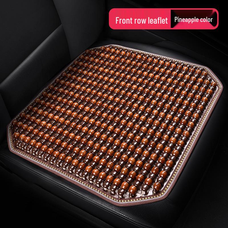 Breathable Wooden Bead Car Seat Cushion - Universal, Cool, Ventilated Mat for All Seasons