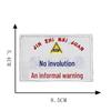 Fashionable Embroidered Text Cloth Patch for DIY Clothing Accessories