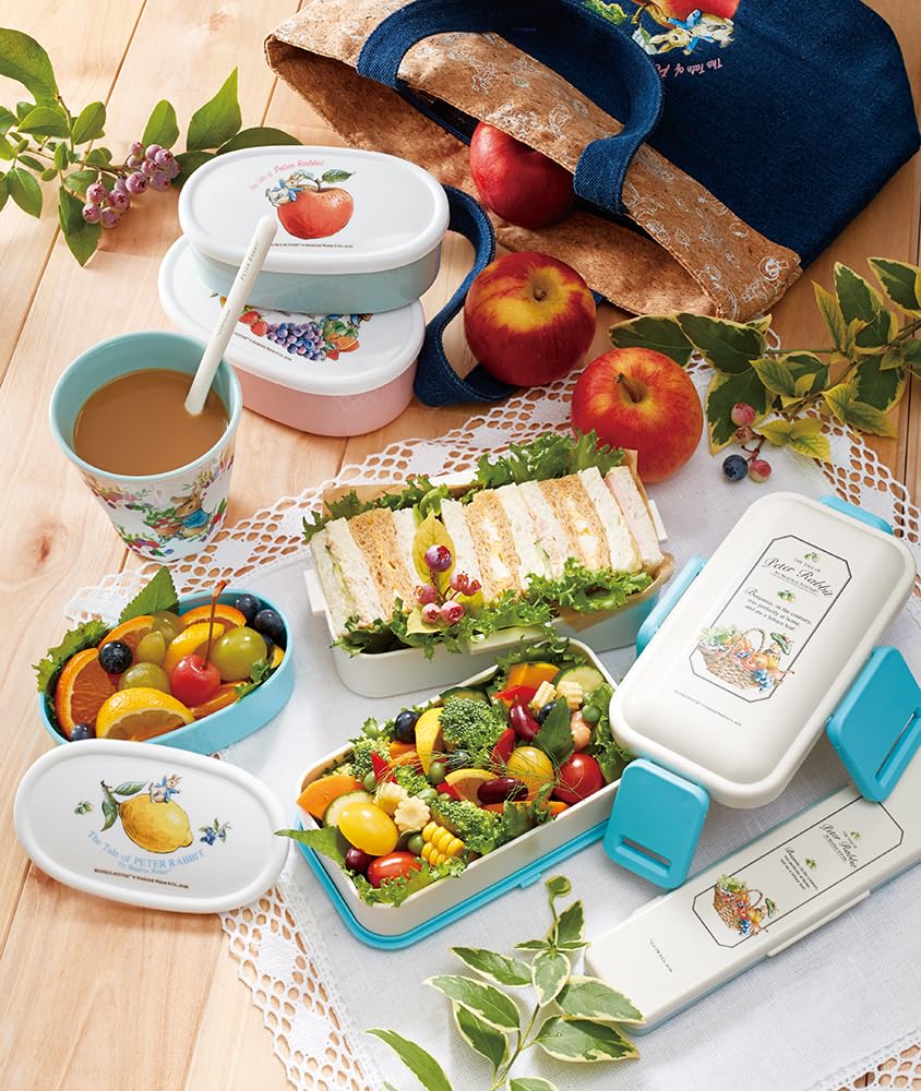 Skater Lunch Sealable Set of Peter Rabbit Made in Box, Containers, 3, 860ml, Design, Japan, SRS3SAG-A