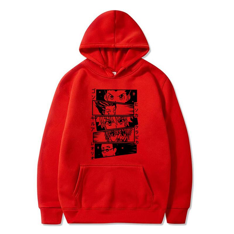 Hunter X Hunter Hoodies Anime Unisexga HxH Killua Print Streetwear Unisex Women Casual Fashion Oversized Sweatshirts Hoodie Tracksuits