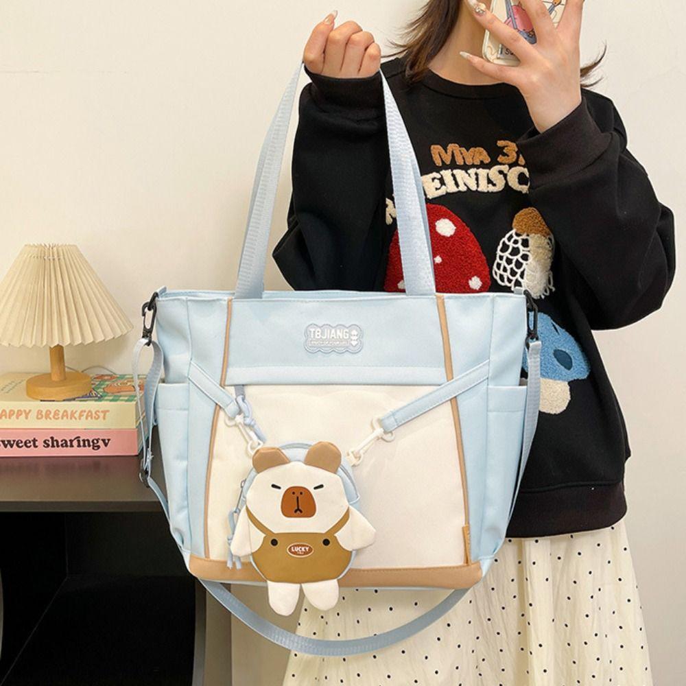 Harajuku Canvas Tote Bag Japanese Style Lolita Handbag Fashion Students School Bag  Daily