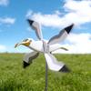 Weatherproof Bird Wind Spinners Stable Bird Shape Windmill Spinners  Holiday Yard Ornament
