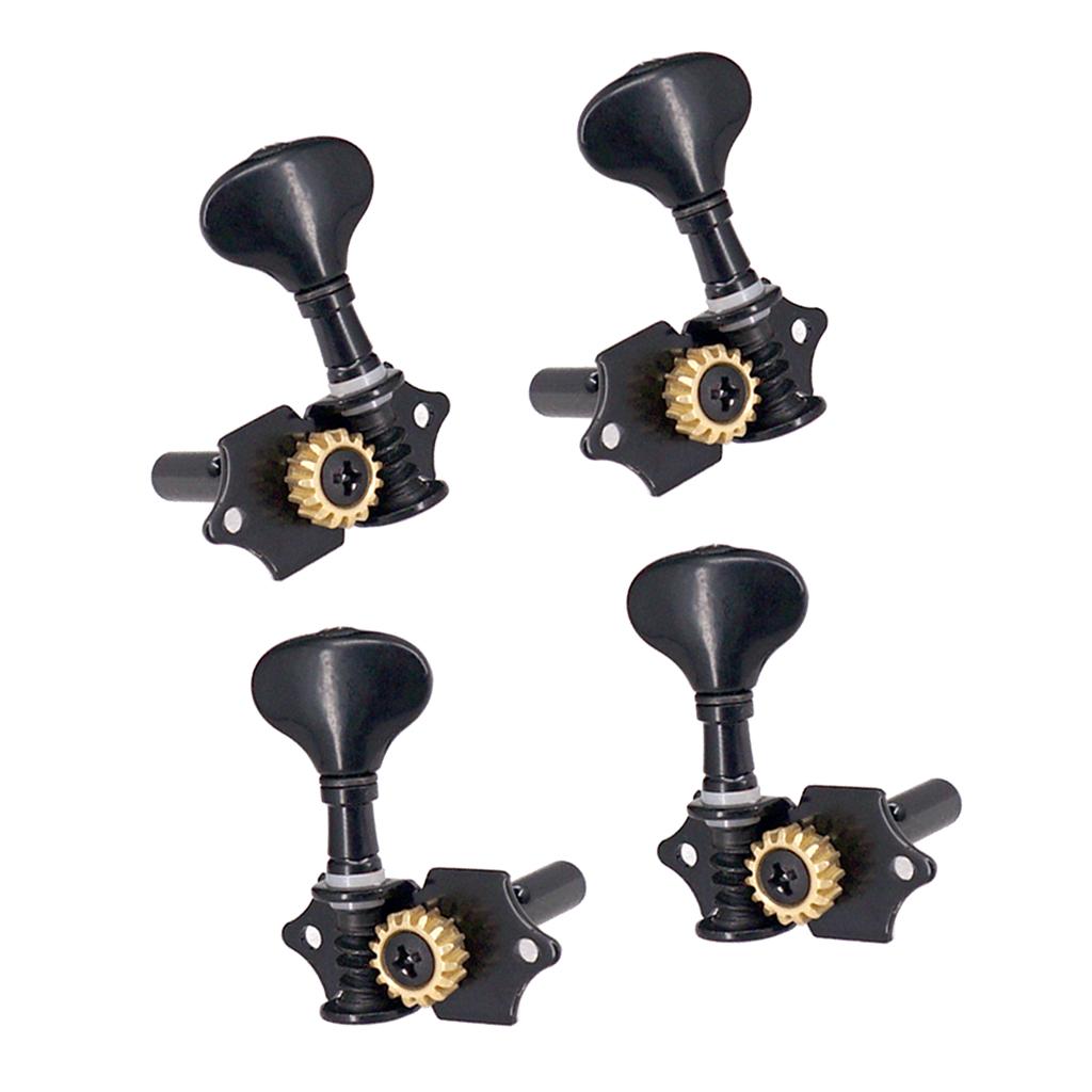 

4 pieces 2 left 2 right adjustment pin for ukulele PEGS Mechanical / silver чорний