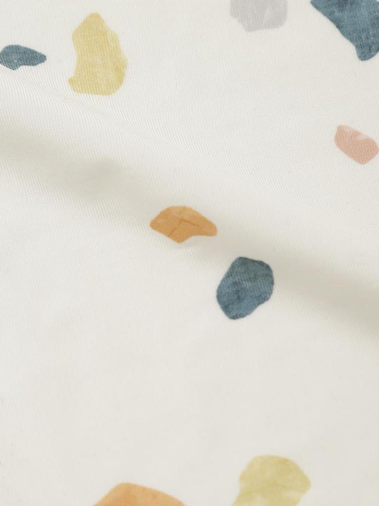 Terrazzo Pattern Antibacterial Box Sheet PSGG252823OWHTSD [sleep] Cool-to-the-Touch (Semi-Double)